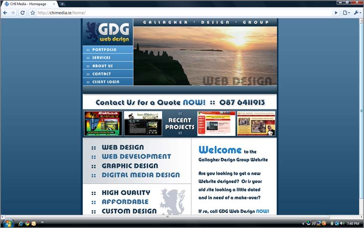 GDG Web Design Screenshot